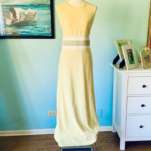 VINTAGE  60’s Lemon 🍋 Yellow Diamanté Maxi Eur 46